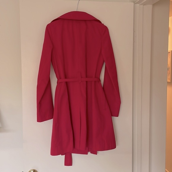 Michael Kors Fuchsia Trench Coat XS - Picture 5 of 8